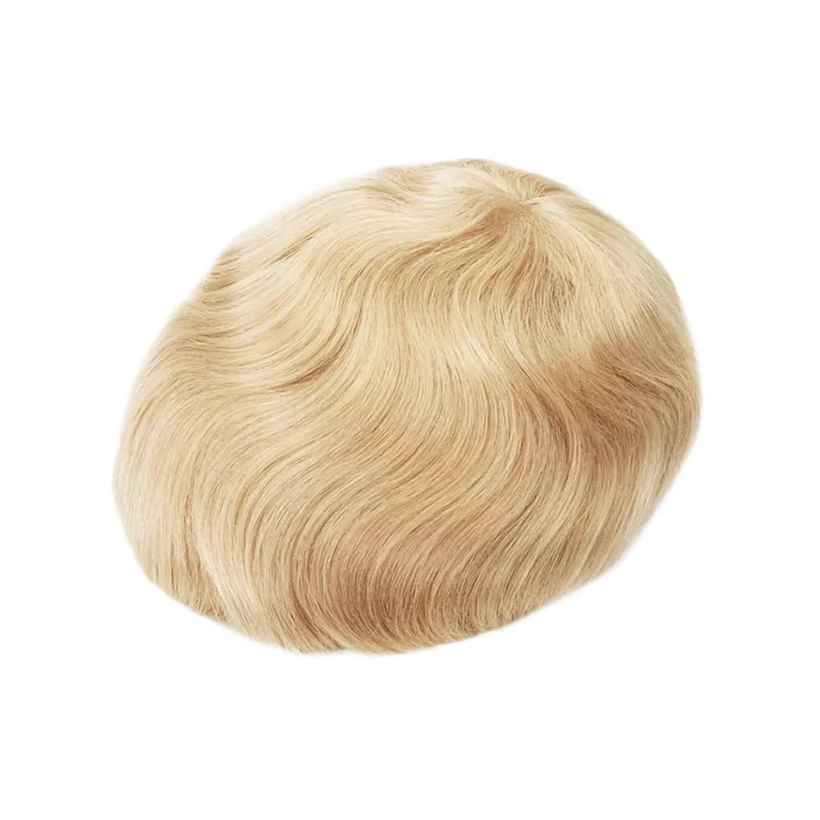 Parrucca da uomo, 15,2 cm, naturale, 0,06 mm, con protesi per capelli da uomo (giallo, 6 x 8 _ 100%)