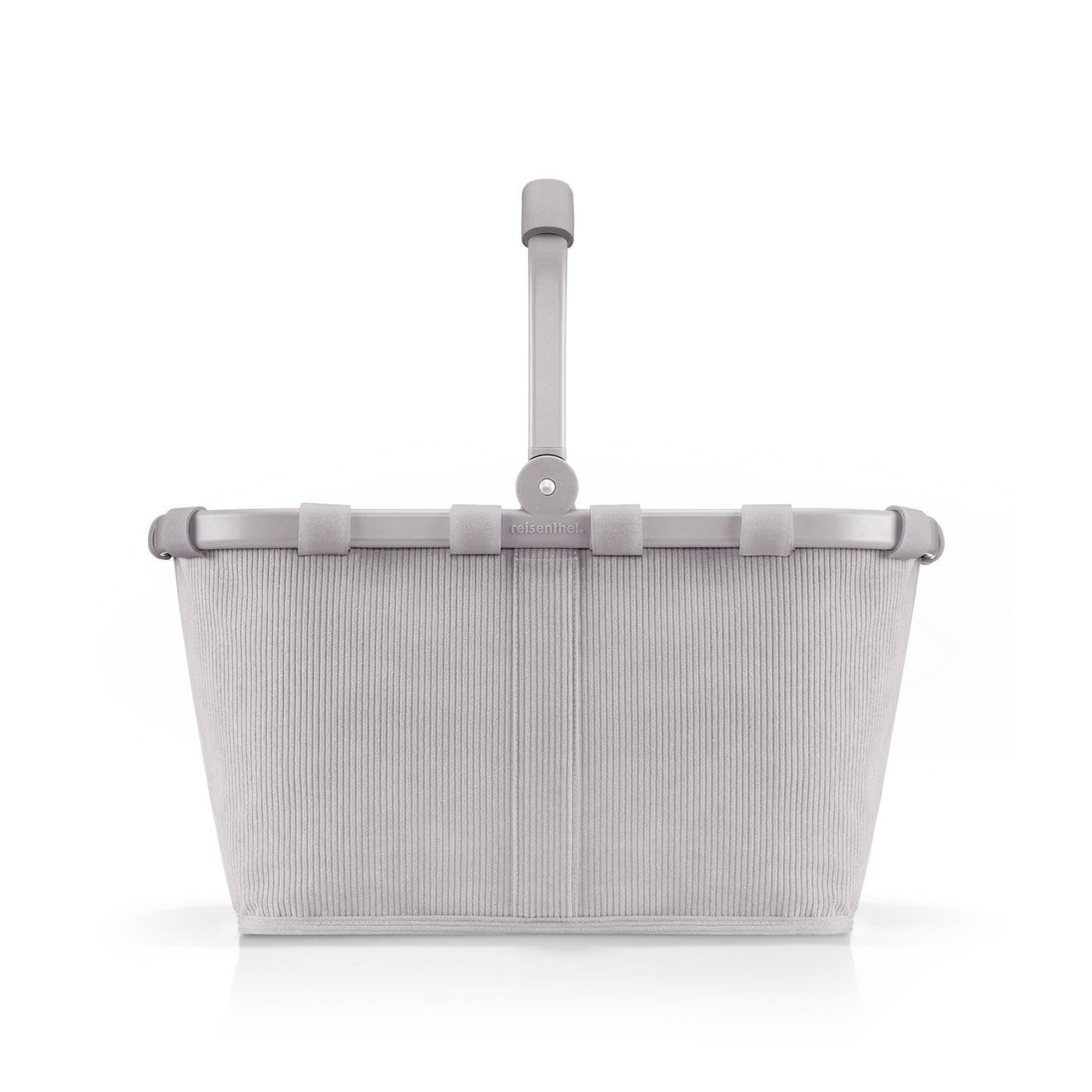 reisenthel carrybag cord grey – Stabiler Einkaufskorb mit viel Stauraum und praktischer Innentasche – Elegantes und wasserabweisendes Design