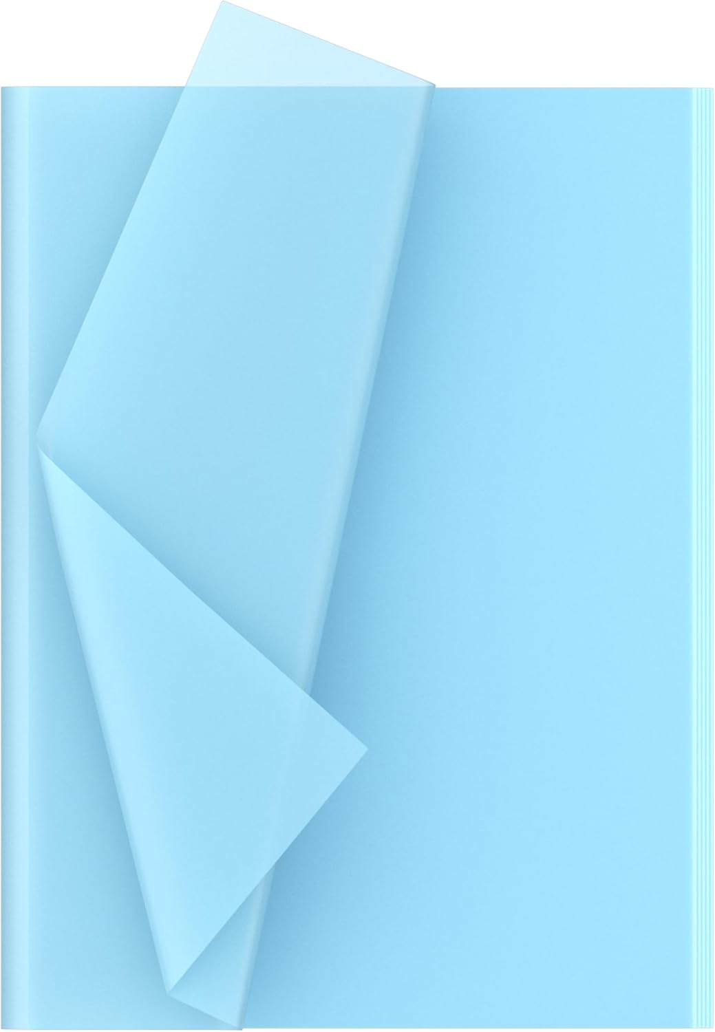 30 Tissue Sheets, Gift Wrapping, Kids Art and Craft Paper, 50 x 70 cm, Light Blue