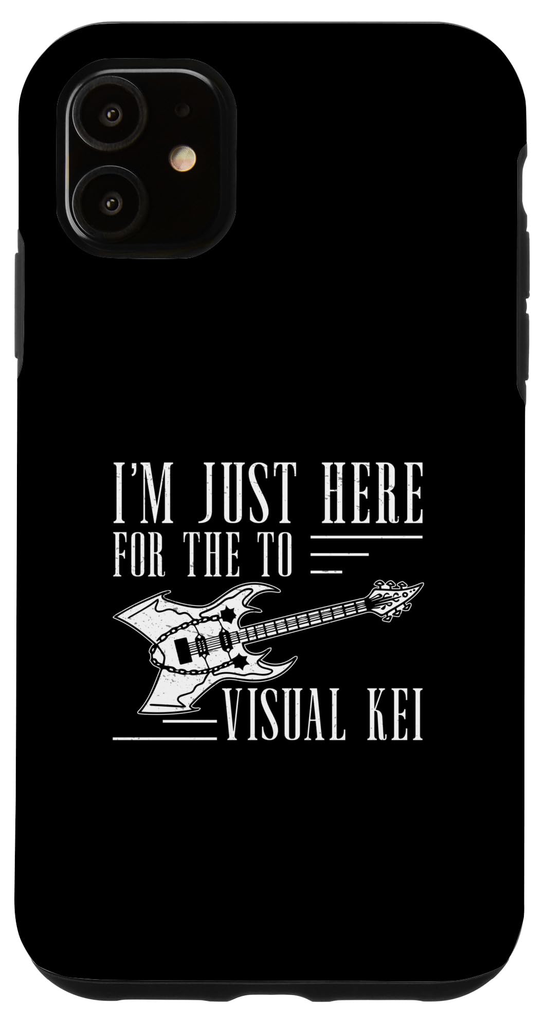 アイム・ジャスト・ヒア・フォー・ザ・ヴィジュアル・ケイ ファニー V-Kei Visual Keiファン スマホケース iPhone 11 用