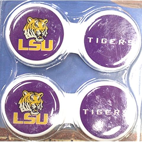 California Accessories LSU Tigers Contact Lens Case 2 Pack Cover