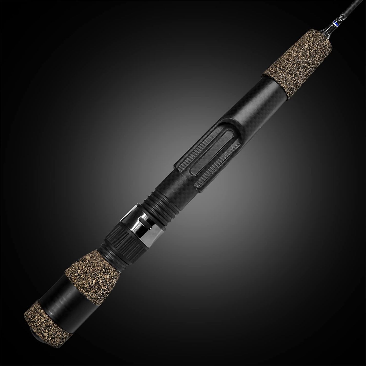 Fiblink Portable Travel Ice Fishing Rod for Walleye Perch Crappie Pike Trout(26” Light/28” Medium /32” Medium Heavy)