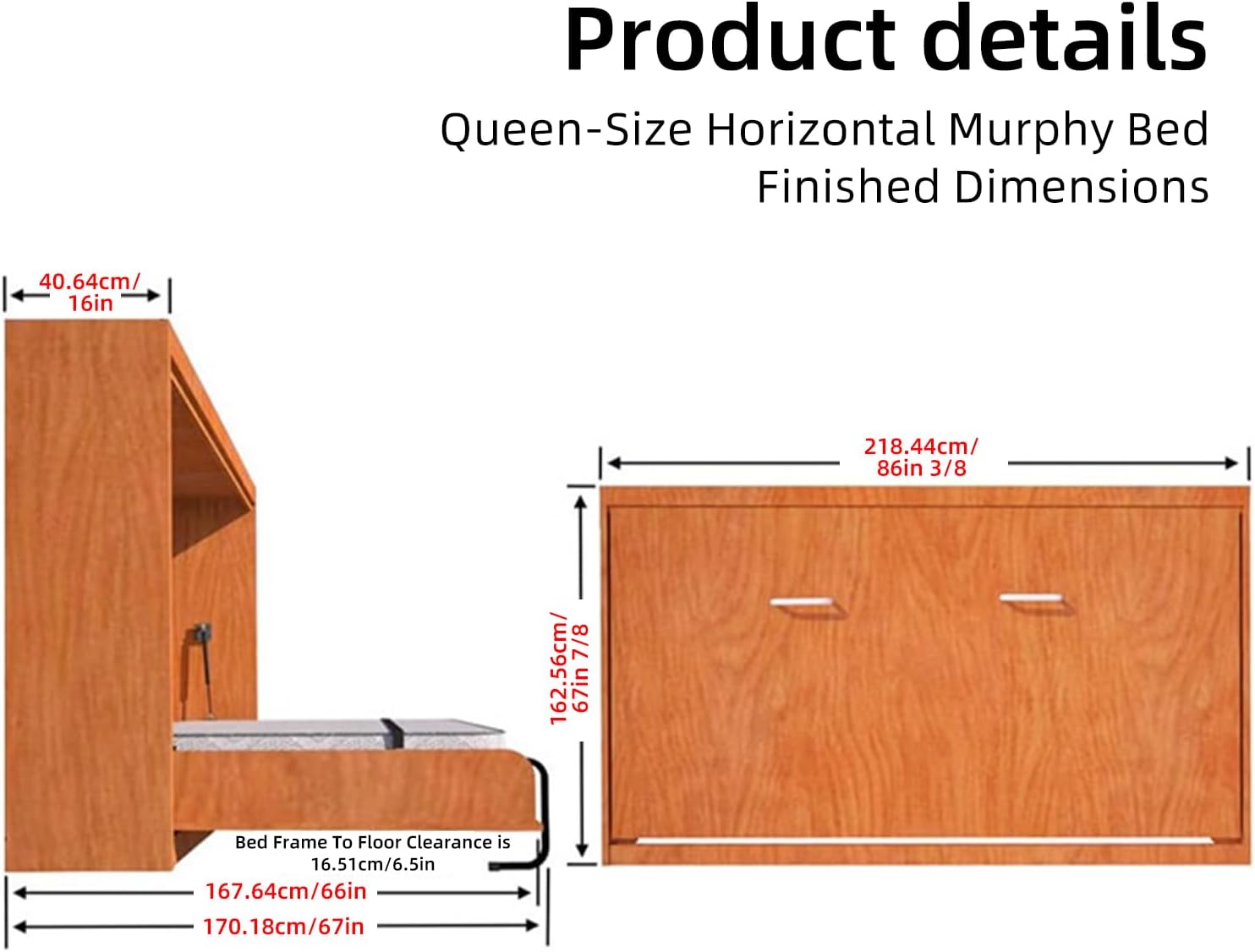 Queen Size Murphy Bed DIY Kit, Heavy Duty Murphy Bed Kosovo | Ubuy