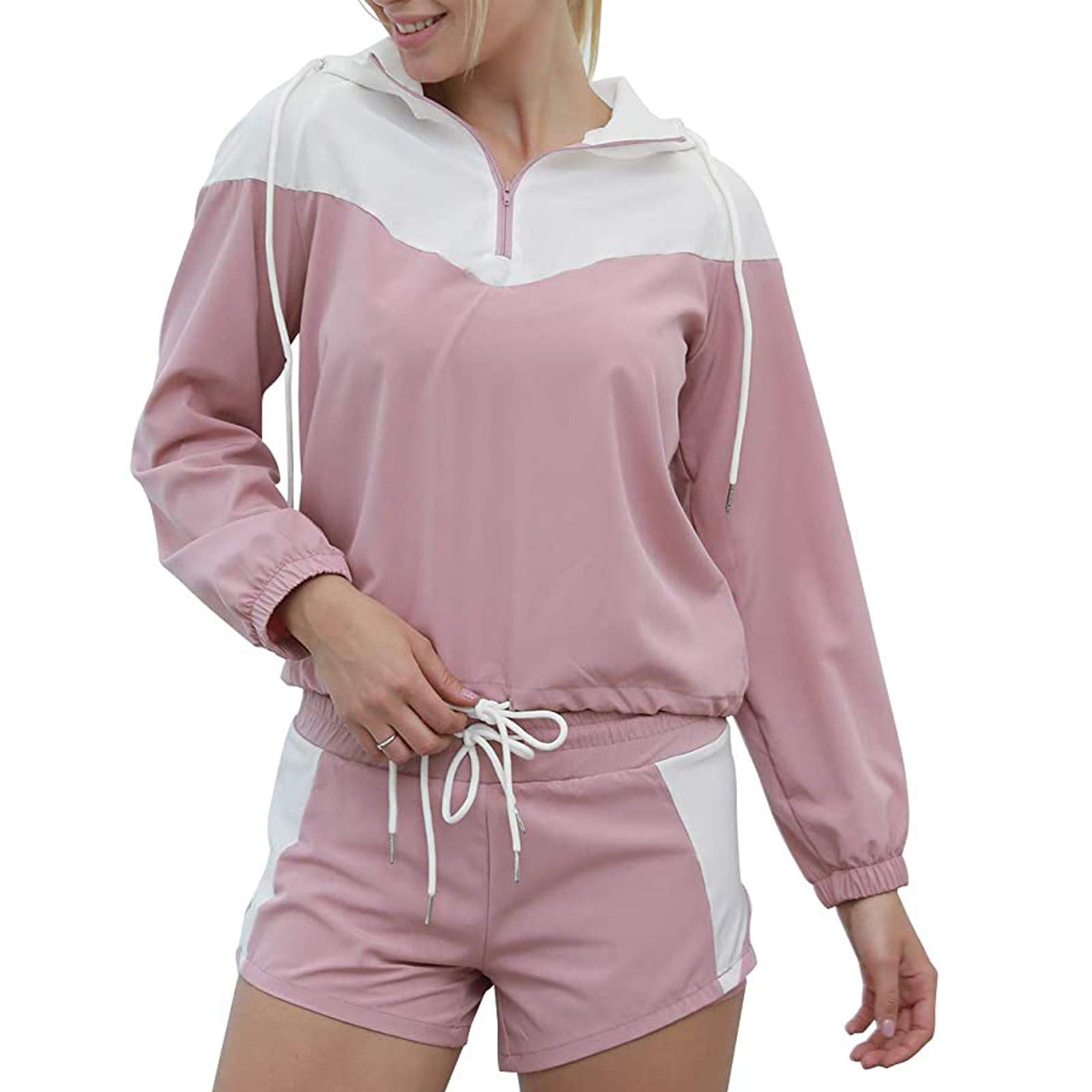 5 PIEZAS Ropa de Yoga Traje Conjunto Chándal Correr Invierno Fitness Ropa Mujer Chándal Azul