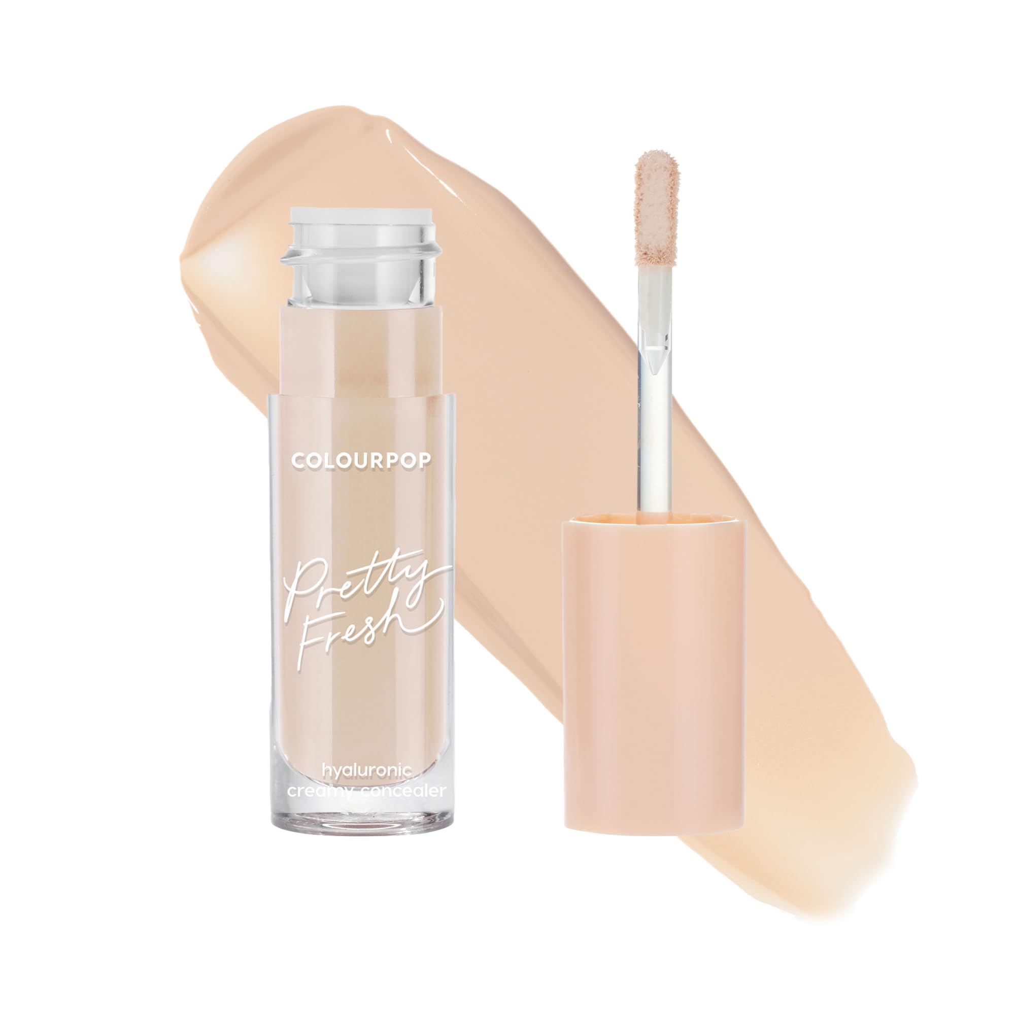 ColourPop Pretty Fresh Creamy Concealer - Full Coverage Concealer with a Natural Finish - Formulated with Hyaluronic Acid & Coconut Water for Instant Hydration - Light - 45W (0.3 oz)