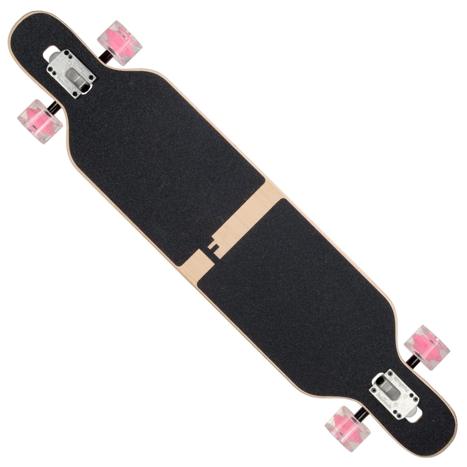 FunTomia Longboard Freeride Drop Through 42 Pollici (107cm) 9 PLY di Acero Canadese / Mach1 ABEC-11 Cuscinetti