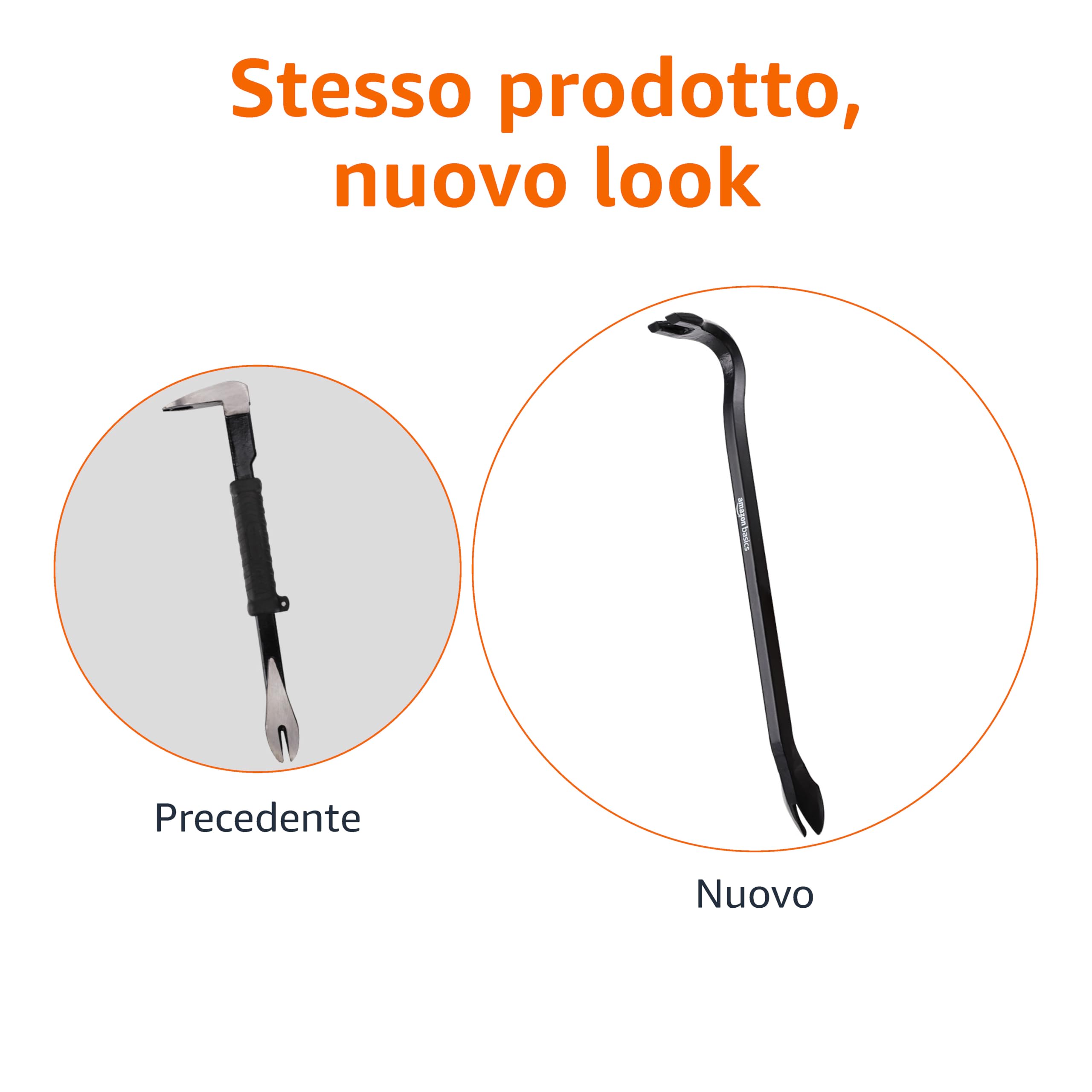 Amazon Basics Set Levachiodi/Cavachiodi, 4 pezzi, Nero