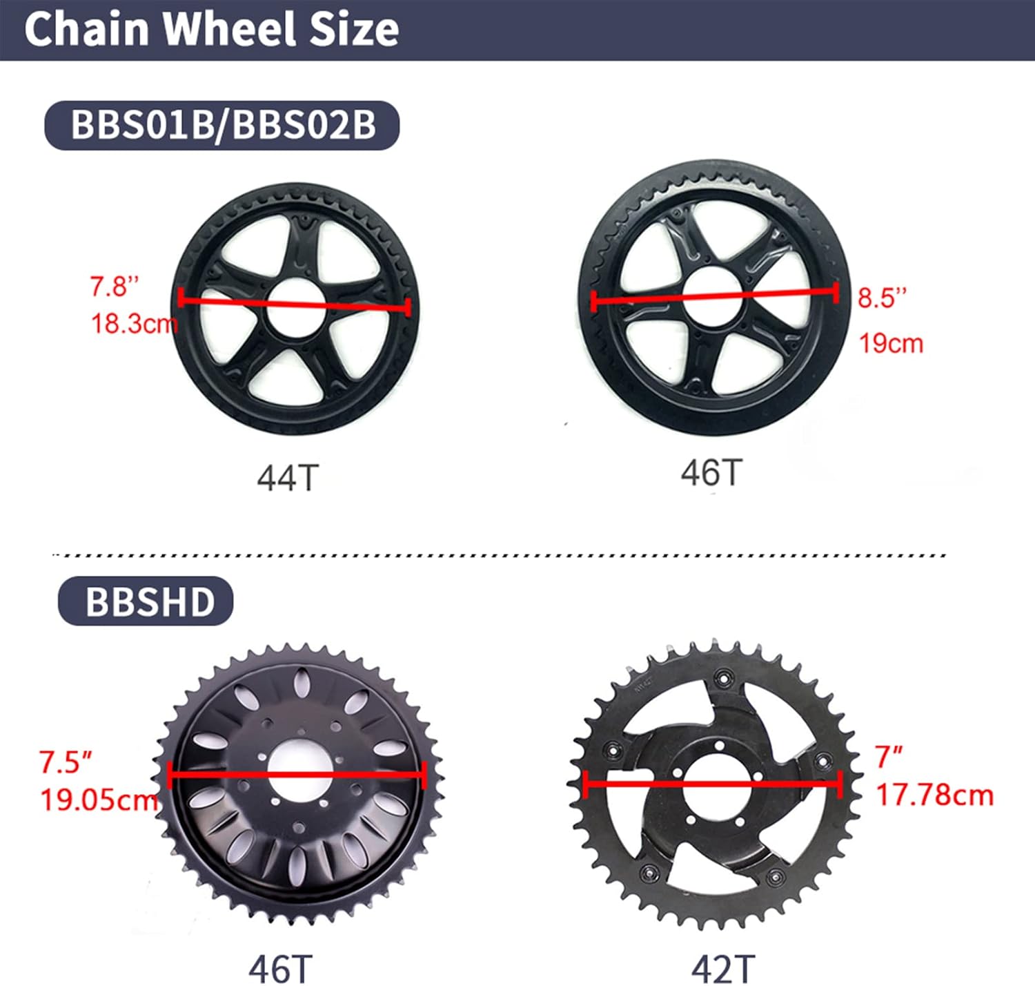 BAFANG BBSHD 48V/52V 500W 750W 1000W Mid Drive Kit with Battery Optional BBS01 BBS02 8FUN DIY Conversion Kit with LCD Display & Chainring Mountain Bike, Road Bike