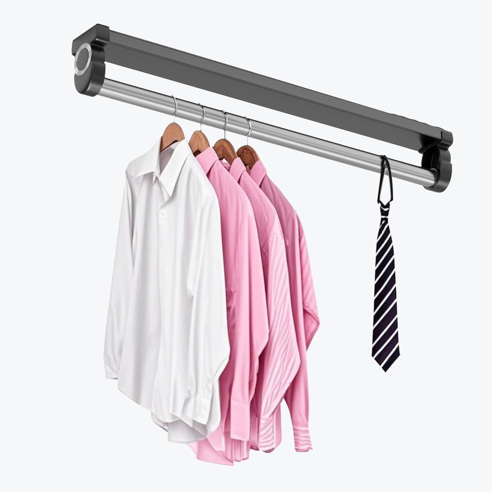 Tringle à vêtements extensible 30cm pour cintres et placard réglable