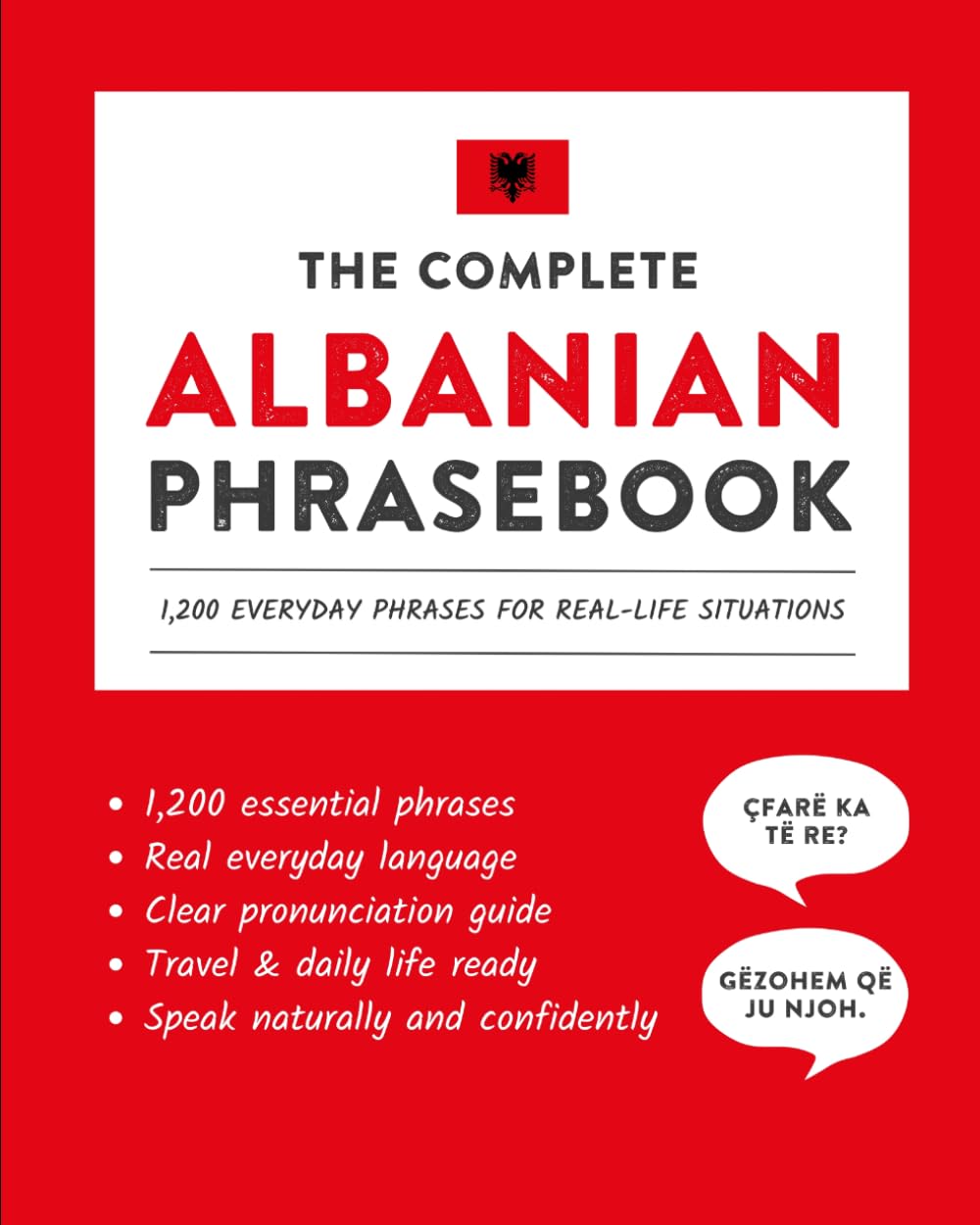 The Complete Albanian Phrasebook: 1,200 Everyday Phrases for Real-Life Situations, Core Vocabulary for Daily Communication, A Practical Speaking Guide (Learn Albanian)