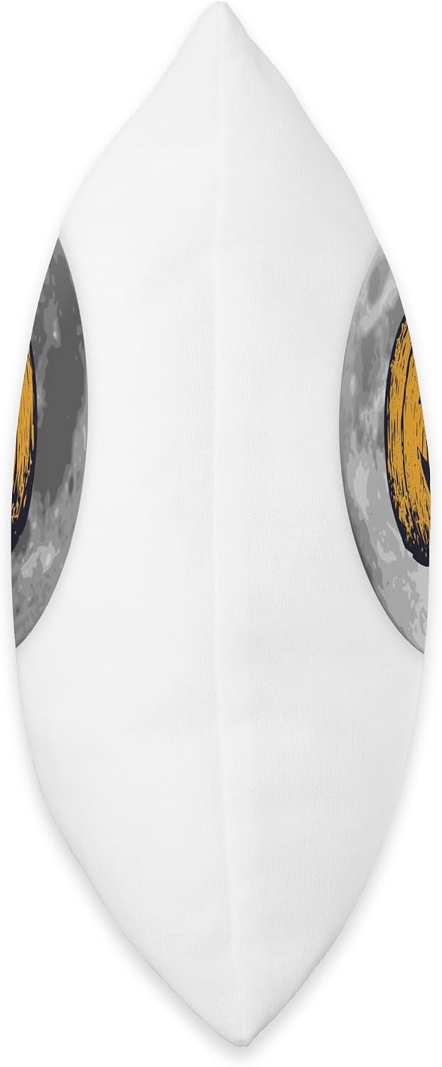 Full Moon Halloween Pumpkin Throw Pillow