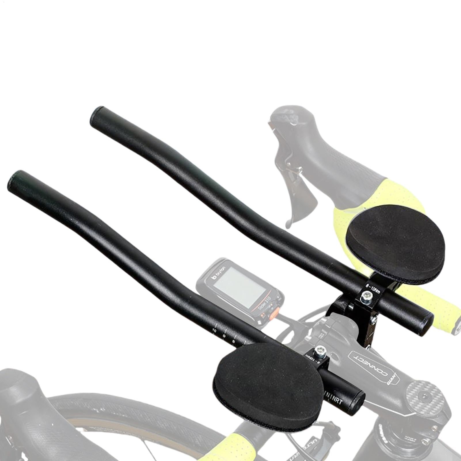 Fahrrad Aero Bars 34cm  Aluminium TT Armauflage Lenker Fr Rennrad &  Mountainbike Schwarz