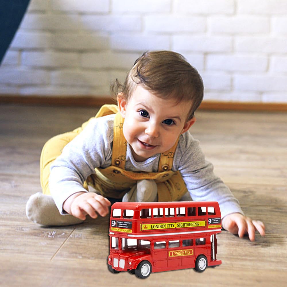 OZXVXZO Modello di Bus, Macchinine Giocattolo di Rosso Autobus di Londra Modellino,Auto a Due Piani Classico per Bambini, Mini Bus Modello Pull-Back Veicoli a forma di autobus per ragazzi e ragazze OZXVXZO Modello di Bus, Macchinine Giocattolo di Rosso Autobus di Londra Modellino,Auto a Due Piani Classico per Bambini, Mini Bus Modello Pull-Back Veicoli a forma di autobus per ragazzi e ragazze