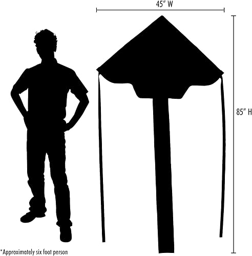 Miniatura 4 de In the Breeze 3313-45 pulgadas Dayglow Fly-Hi Kite - Cometa divertida y fácil de volar