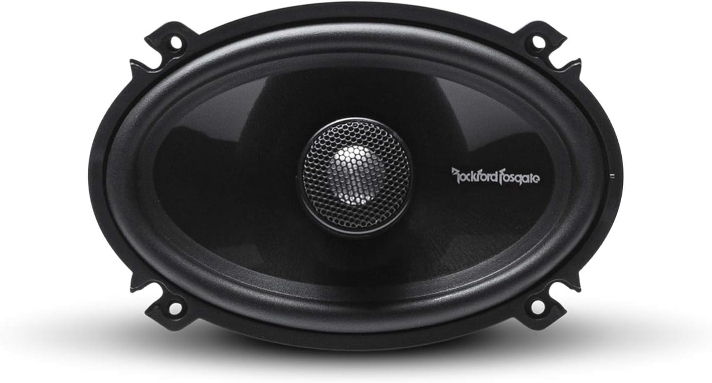Rockford Fosgate T1462 Power 4"x6" 2-Way Coaxial Full-Range Speaker - Black (Pair)