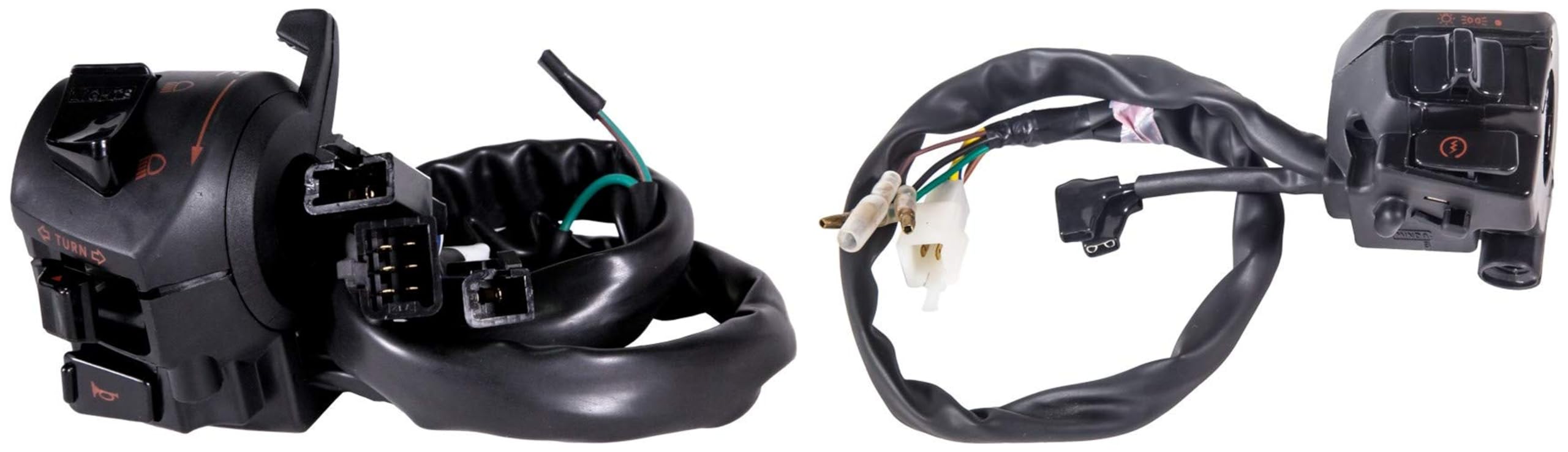 UNO Minda Handlebar Switch Set - Left Side Self Start (3 Coupler) & Right Side (4 Pin) | Compatible with Hero Models | Complete Control Kit-image-6
