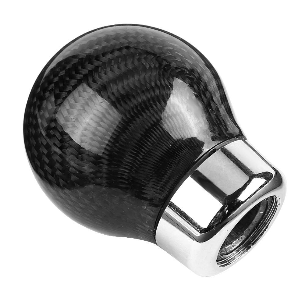 Carbon Fiber Gear Shift Knob Universal Car Modification Aramox True Carbon Fiber Gear Lever Knob Black Carbon Fiber