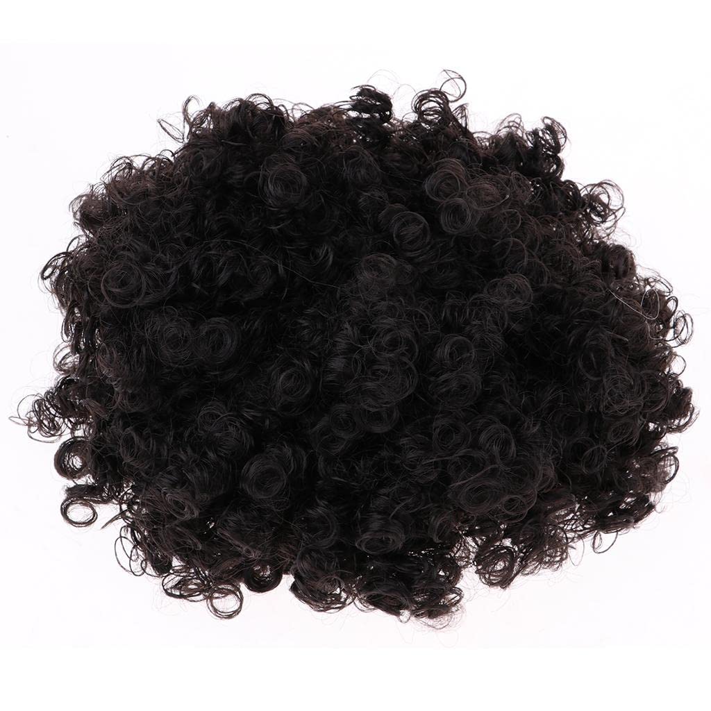 Moxic Tanned Skin Faceplate Head w. Afro Wig for 12 RBL Neo Blythe Doll Custom #1"