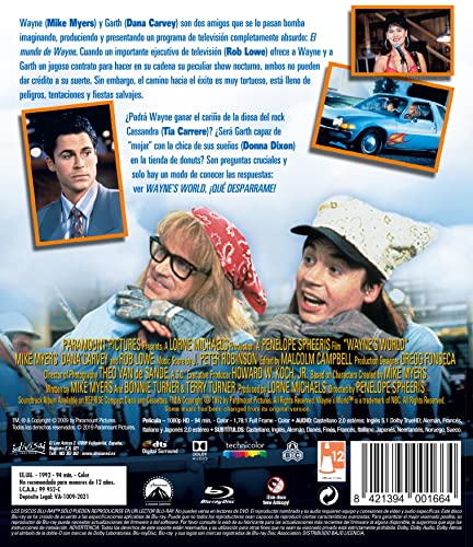 Wayne's World ¡qué desparrame! Blu-ray comédie culte boîtier BD pour cinéphile