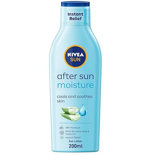 Nivea Loción hidratante para después del sol con aloe vera sedosa sensación de piel, 6.8fl oz