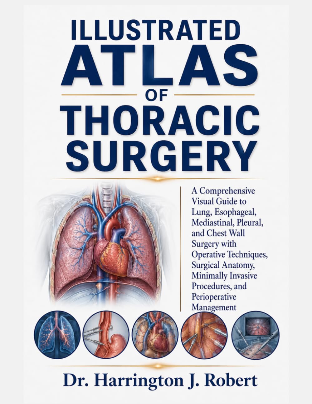 ILLUSTRATED ATLAS OF THORACIC SURGERY: A Comprehensive Visual Guide to Lung, Esophageal, Mediastinal, Pleural, and Chest Wall Surgery with Operative ... Procedures, and Perioperative Management