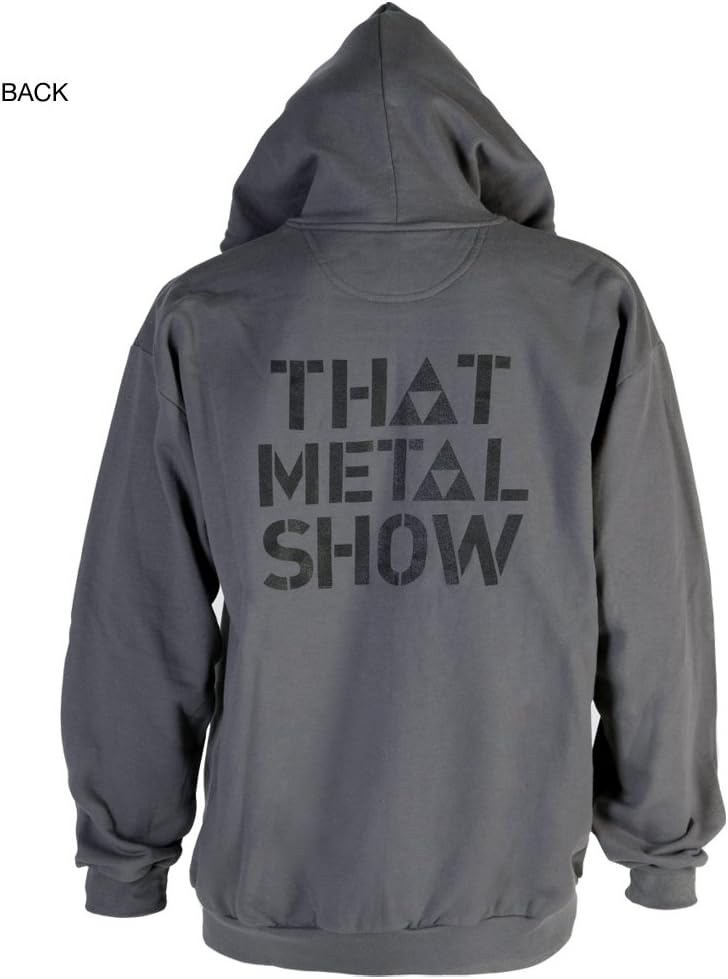 Charcoal Logo Full Zip Hoodie - Mens