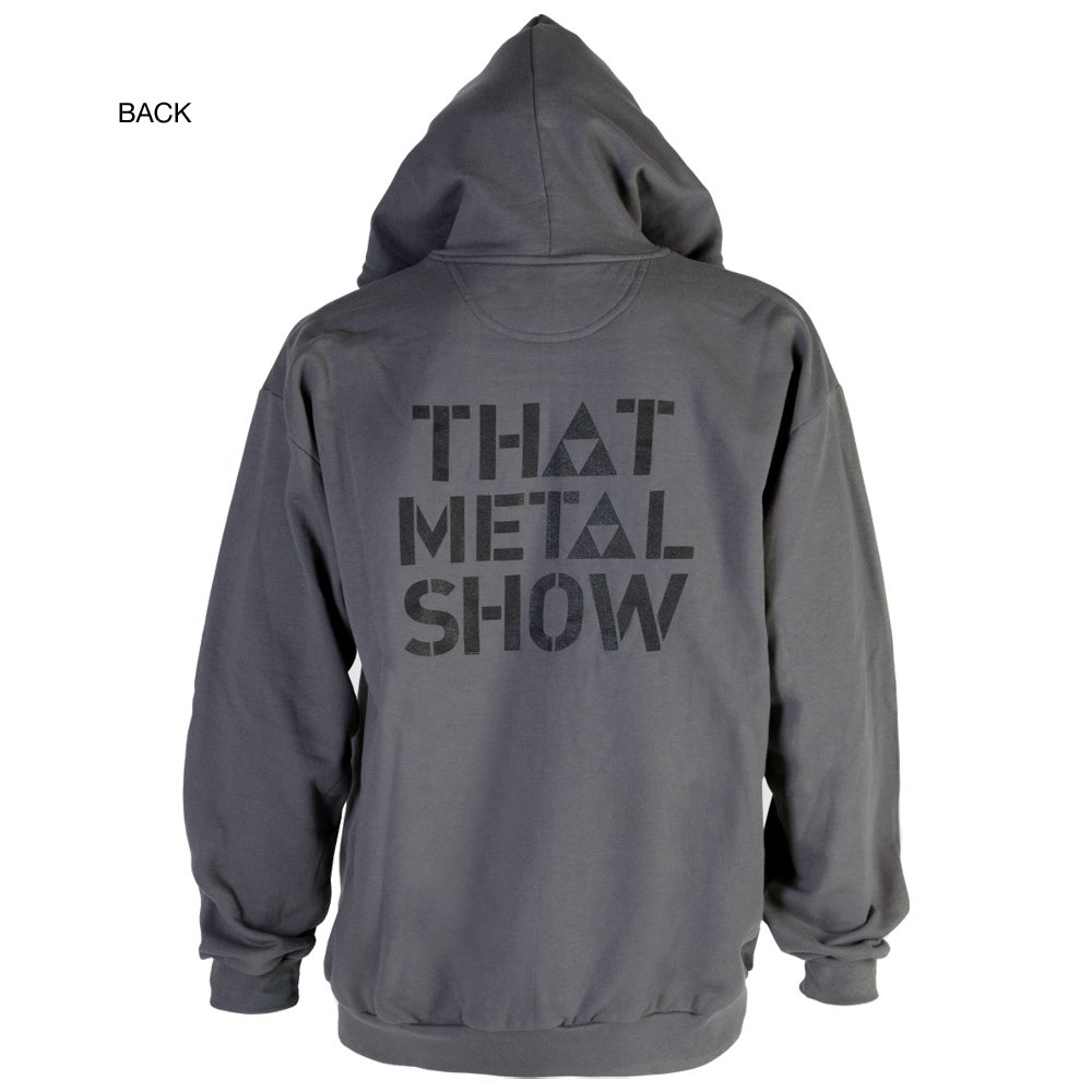 Charcoal Logo Full Zip Hoodie - Mens