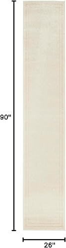 Vista 262 de Nourison Home Essentials - Alfombra contemporánea de 5 x 7 pies, color marfil/negro