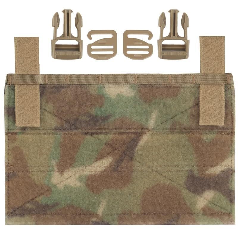 Panneau d'accessoires tactique avec boucles QASM et support auto-agrippant en nylon 500D