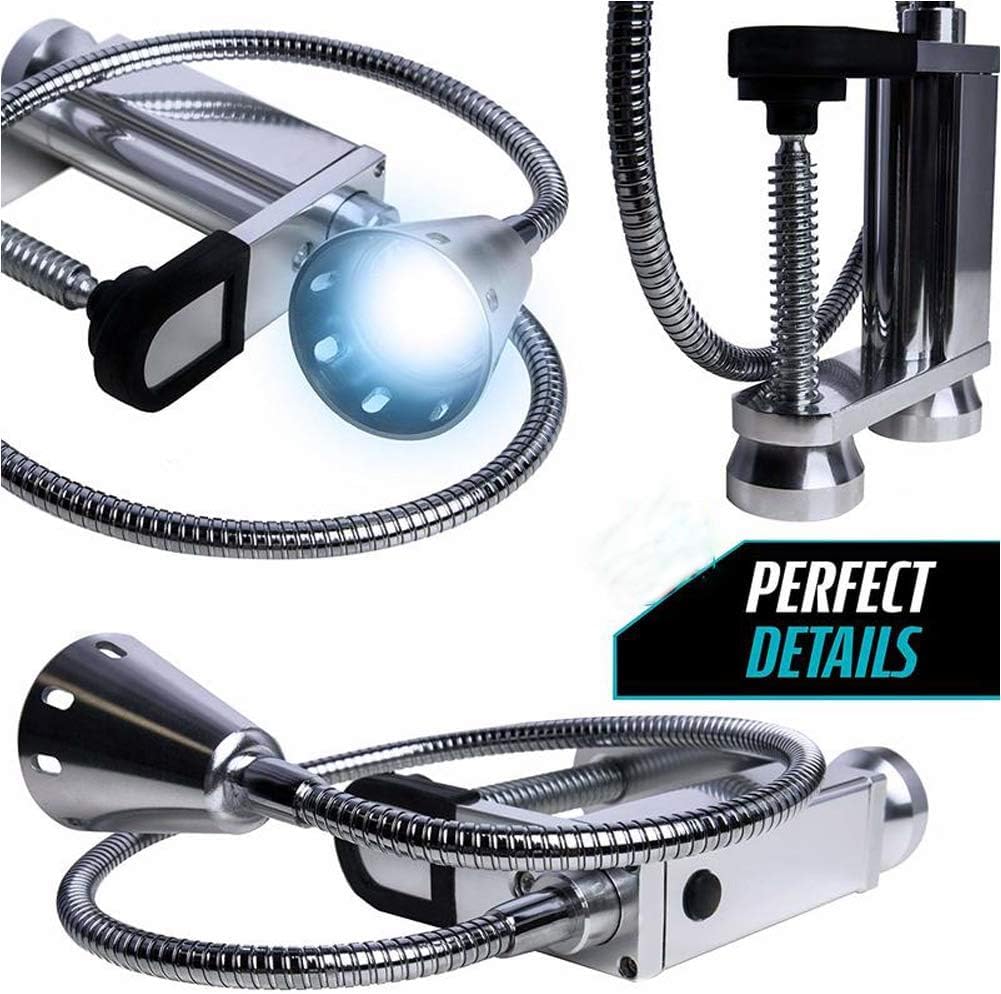 Grilllicht, Magnetischer 360° Flexibel Grilllampe Grillbeleuchtung LED zubehör Verstellbare Outdoor Magnetische BBQ Licht Set Outdoor Grill Lichter BBQ Zubehör Arbeitslampe draußen hardscape