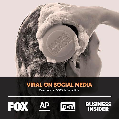 Miniatura 5 de Marsmade - Barra de champú de aceite de ricino hidratante e hidratante, jabón natural para el baño, crecimiento del cabello y nutrición del cuero