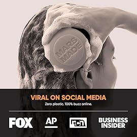 Marsmade Castor Oil Shampoo Bar Hydrating & Moisturizing Natural Hair Soap for Bathing, Hair Growth & Scalp Nourishment, Solid Shampoo for All Hair Types (120g, 4.23 oz)