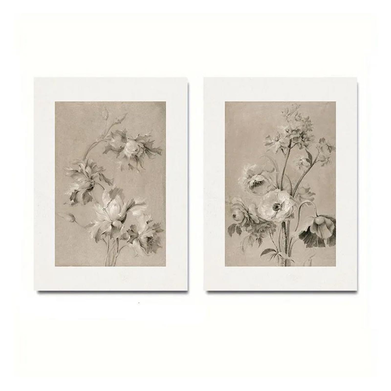 Tableau déco nature pour habiller un mur vide avec art floral abstrait