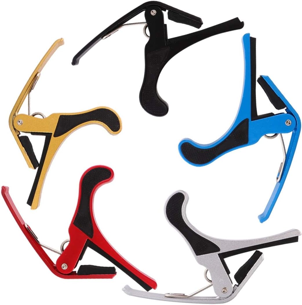 Milisten 5Pcs guitar capo banjo accessories ukulele tuner