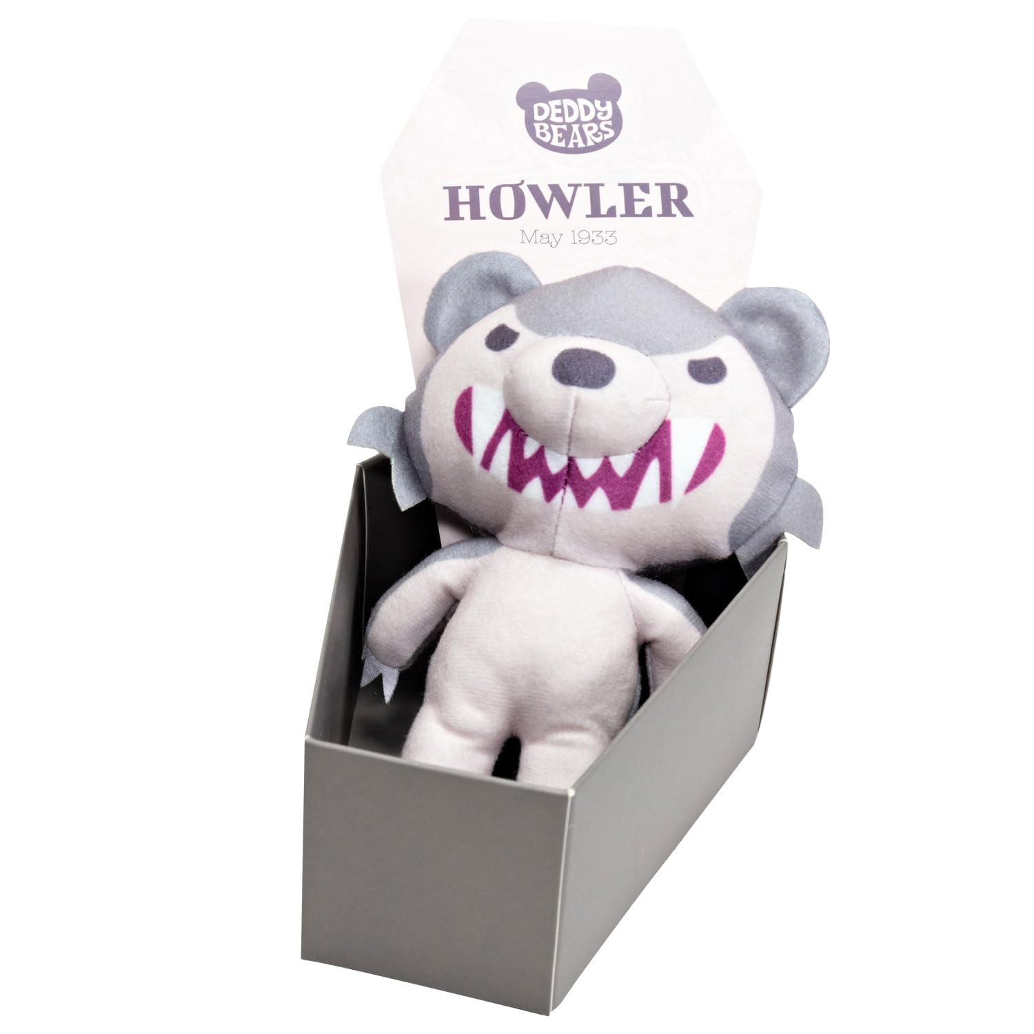 Deddy Bears, Howler Soft Toy 15cm With Coffin Plush, Halloween, Indoor Decorations, Props, Spooky Cuddlies Gifts - Image 2