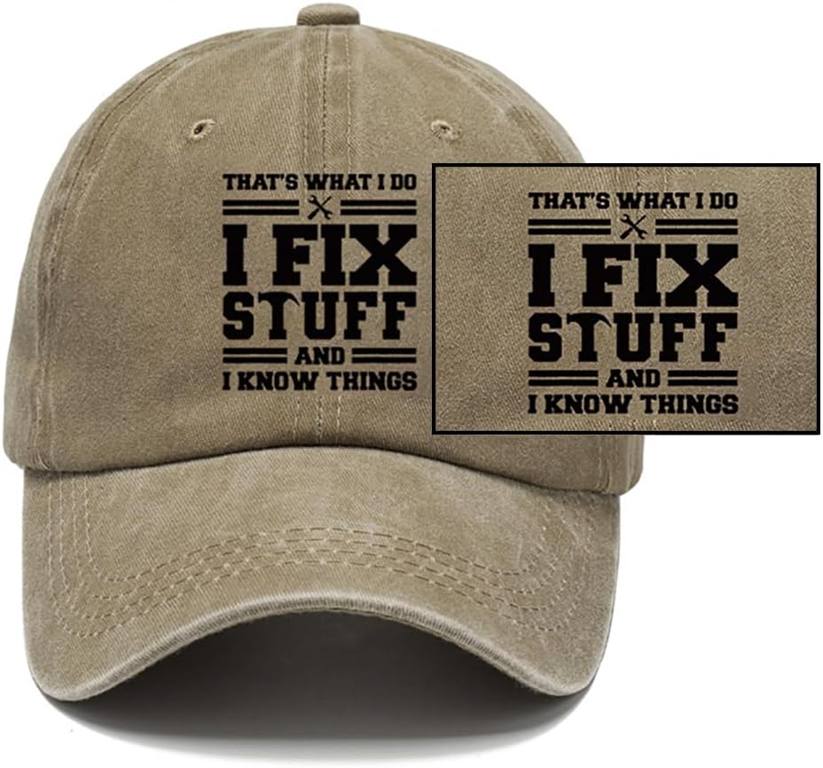 Vintage Baseball Cap Mens Classic Washed Cotton Adjustable Dad Cap Gifts Ideas for Birthday image 4