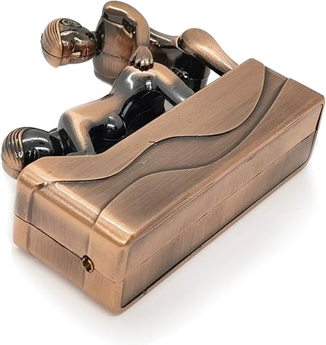 Miniatura 6 de Encendedores creativos de metal, lindo y divertido encendedor de gas, encendedor de gas butano recargable a prueba de viento, accesorios para fumar,