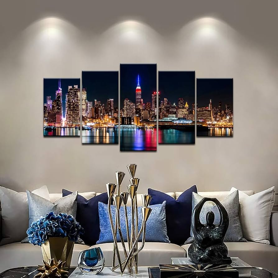 Amazon.com: Biuteawal - New York City Canvas Wall Art