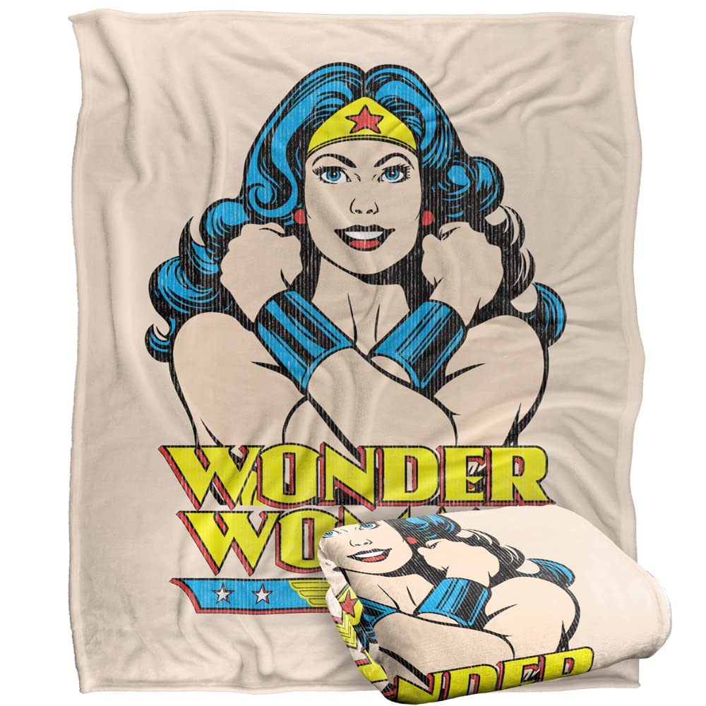 WONDER WOMAN Wonder at Large Silky Touch Super Soft Throw Blanket 152 x 127 cm