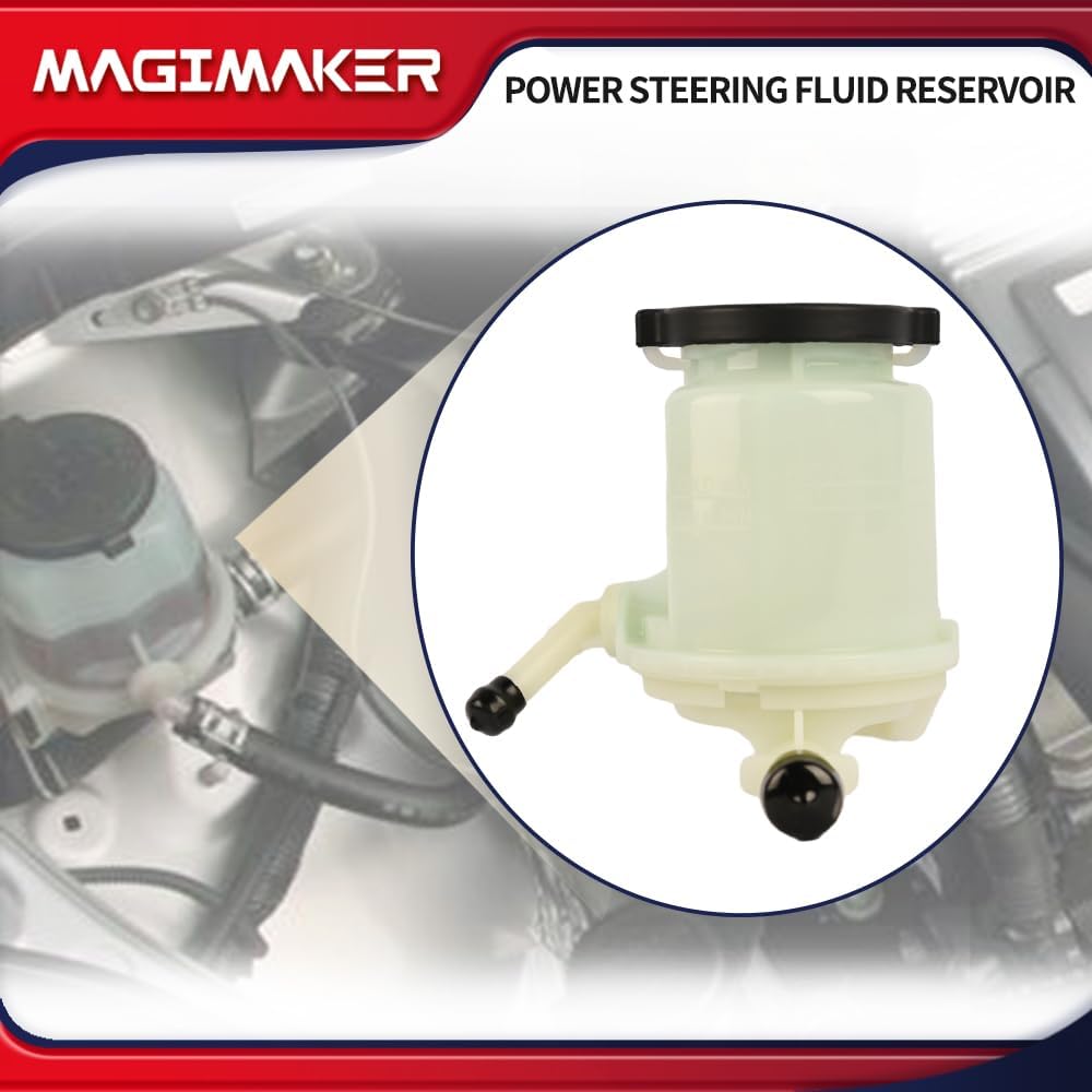 Power Steering Fluid Reservoir Tank w/Cap Compatible with Toyota Sienna 2004 2005 2006 2007 2008 2009 2010 3.3L 3.5L V6 Replace 4430506050 4436008020