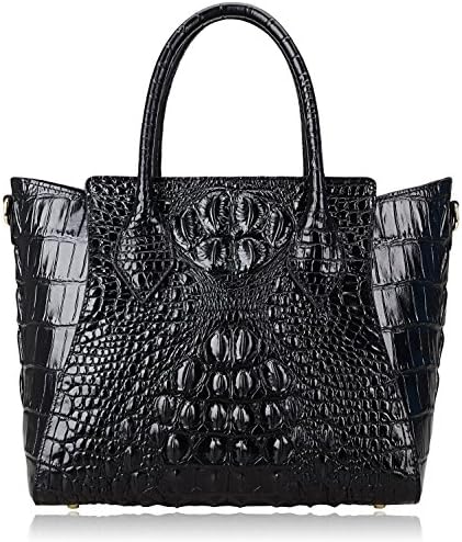 PIJUSHI Embossed Crocodile Handbags for Ladies Designer Purses Top Handle Shoulder Bag