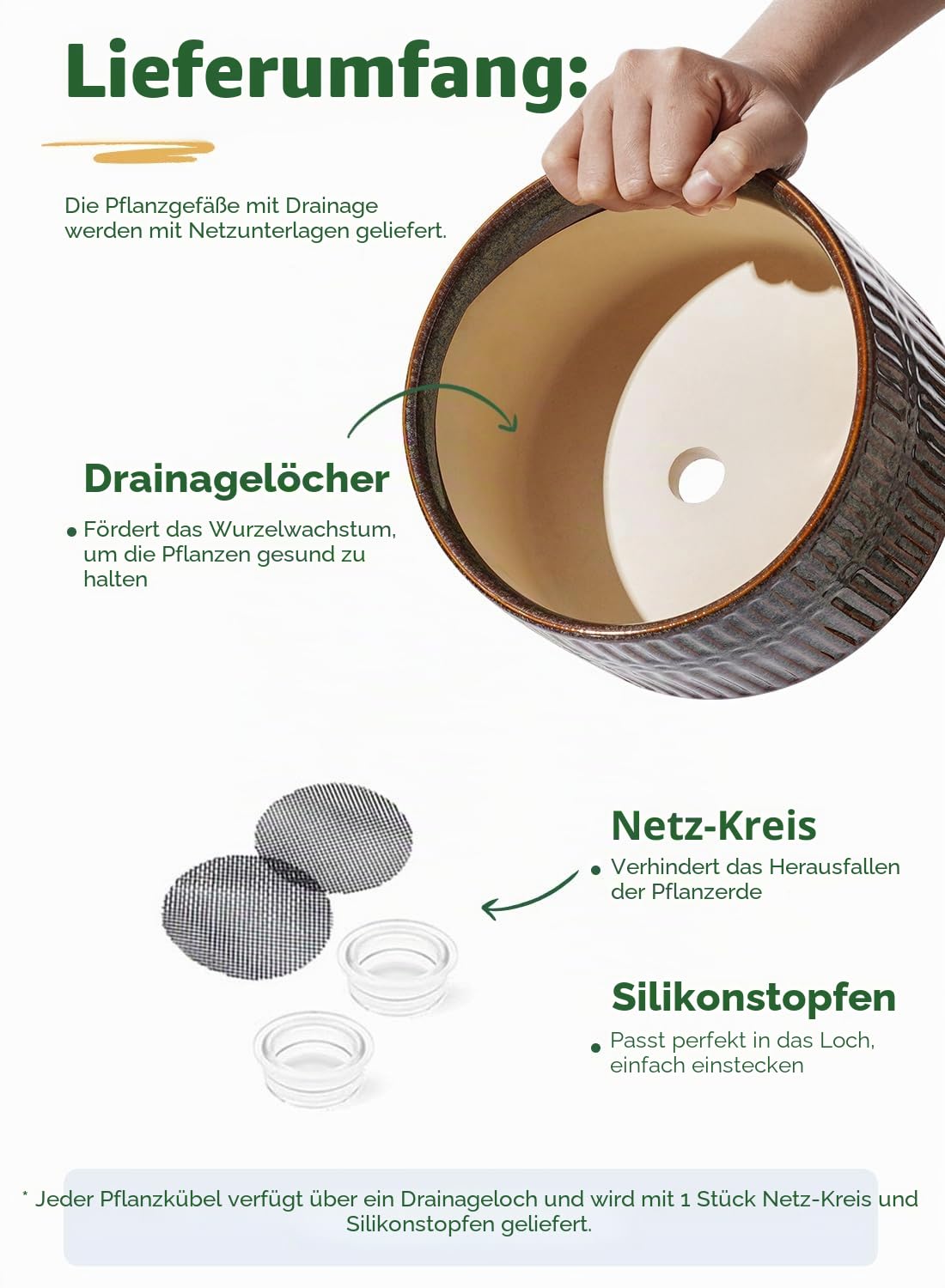 LE TAUCI Sukkulenten Topf, 16,5+20 cm Keramik Blumentopf für den Innenbereich mit Entwässerungslöchern, Moderner Zylindrischer Dekorativer Blumentopf, Geschenke für Mama, 2er-Set, Glasur Schwarz