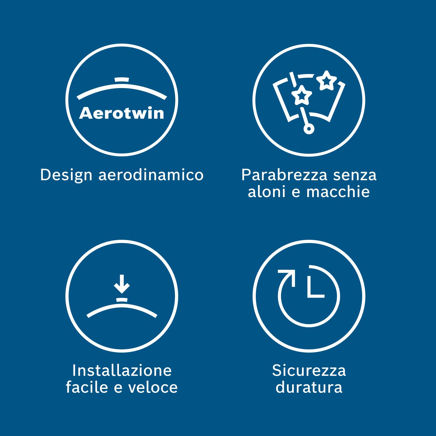 Tergicristalli Bosch Aerotwin A404S, Lunghezza 700mm/340mm, 1 set per parabrezza anteriore
