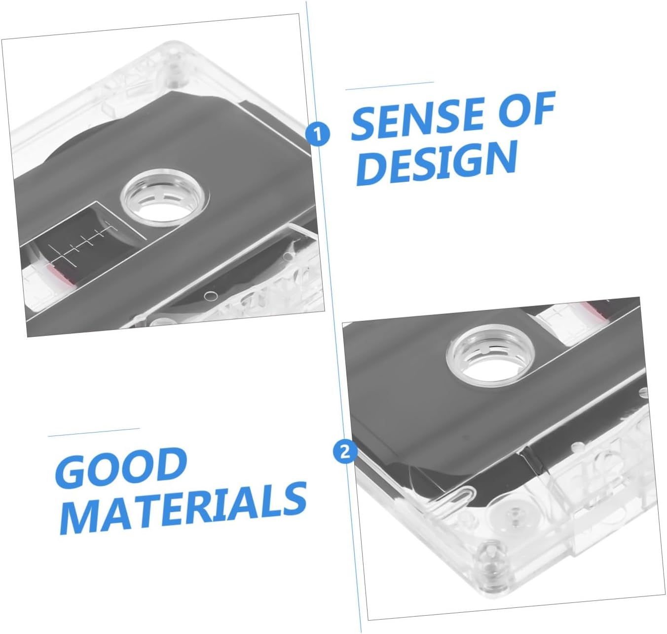 6pcs Blank Audio Tapes for Recording Compatible Recorders for Lectures Interviews and Memos and Reliable Cassette Tapes