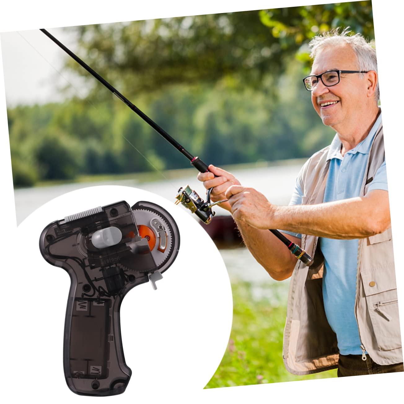 LIOOBO Quick Knot Tying Tool for Fishing Automatic Fishing Equipment Fish Hooks for Lures Comfortable to Hold No Shake