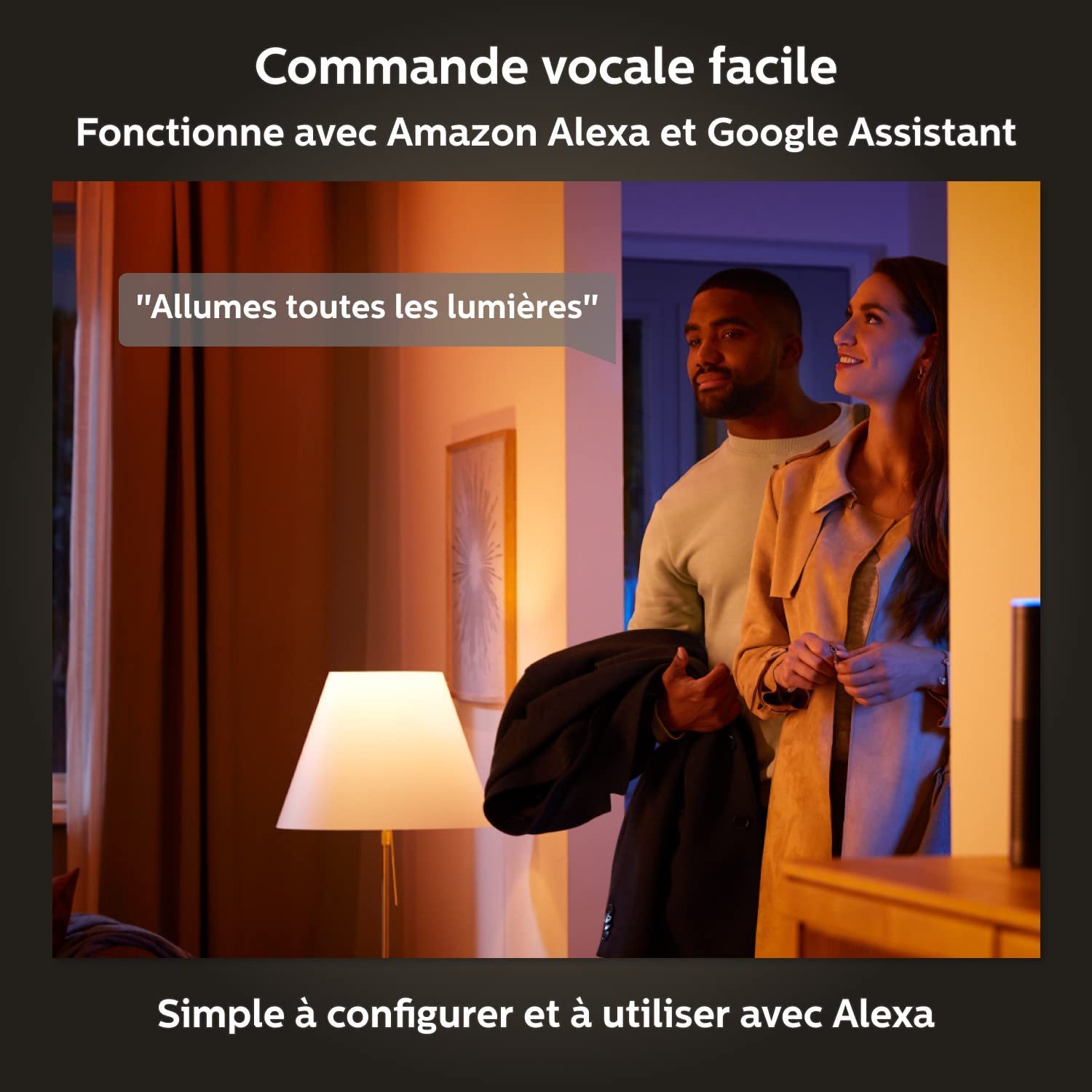 Philips Hue Hue White Ambiance 2 Ampoules Smart Culot E14 avec Bluetooth 5,2 W + White Ambiance Ampoule Smart Culot E14 Bluetooth 5,2 W