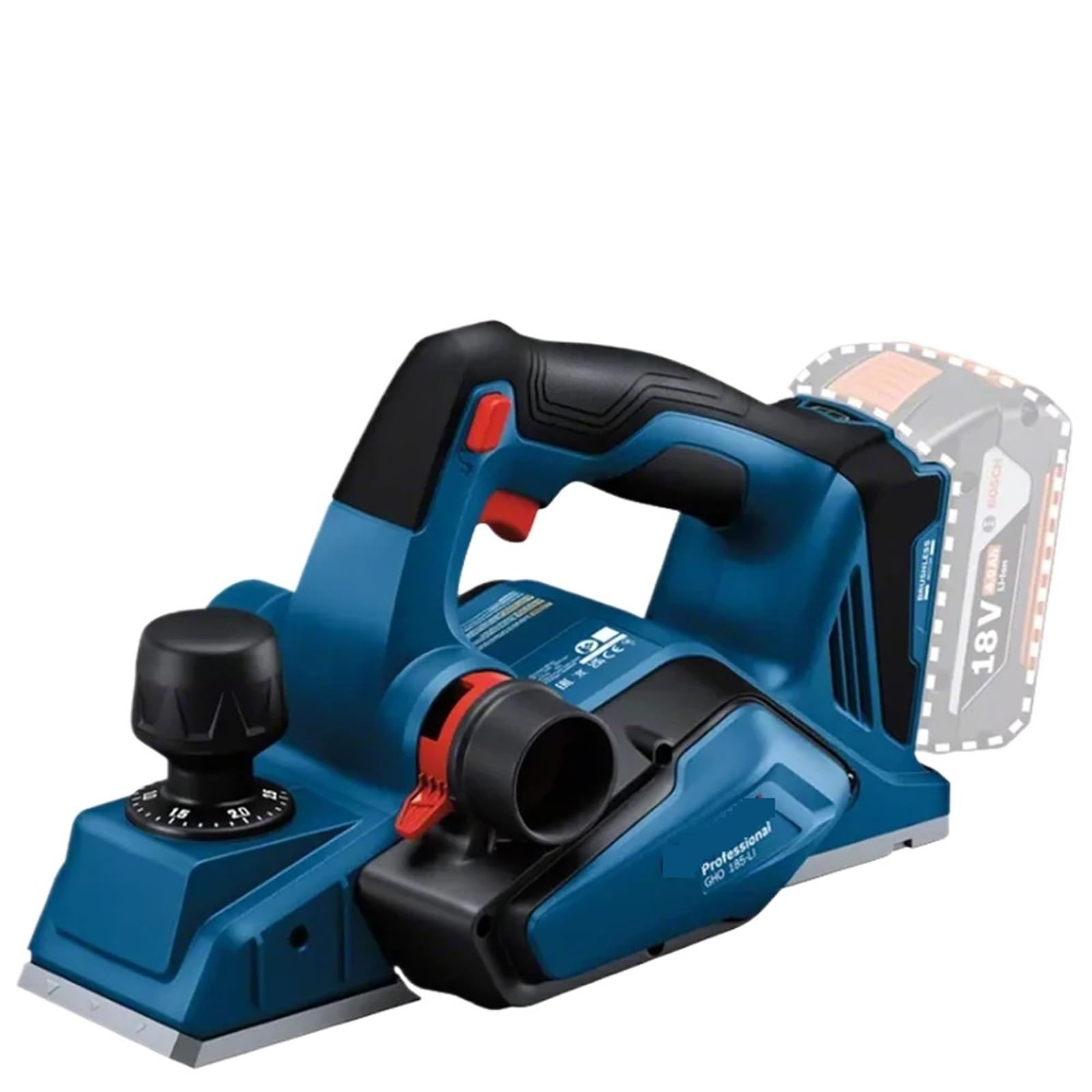 Seveqis One Color Planer, Brushless Cordless Electric Planer Professional Woodworking Carpentry Planing Trimmer Tool