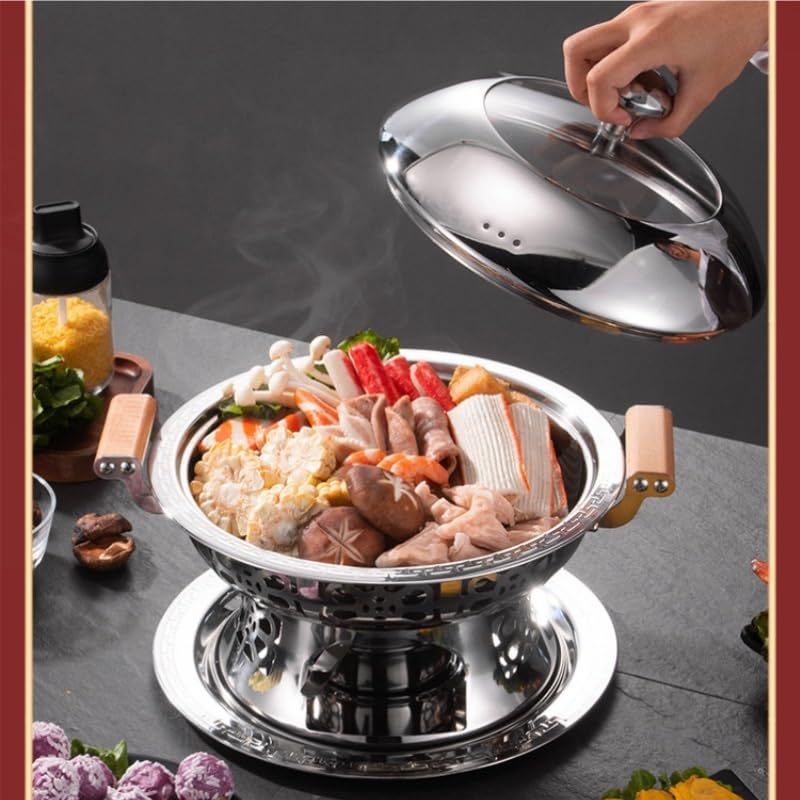 Scaldavivande for Buffet Tondo in Acciaio Inox