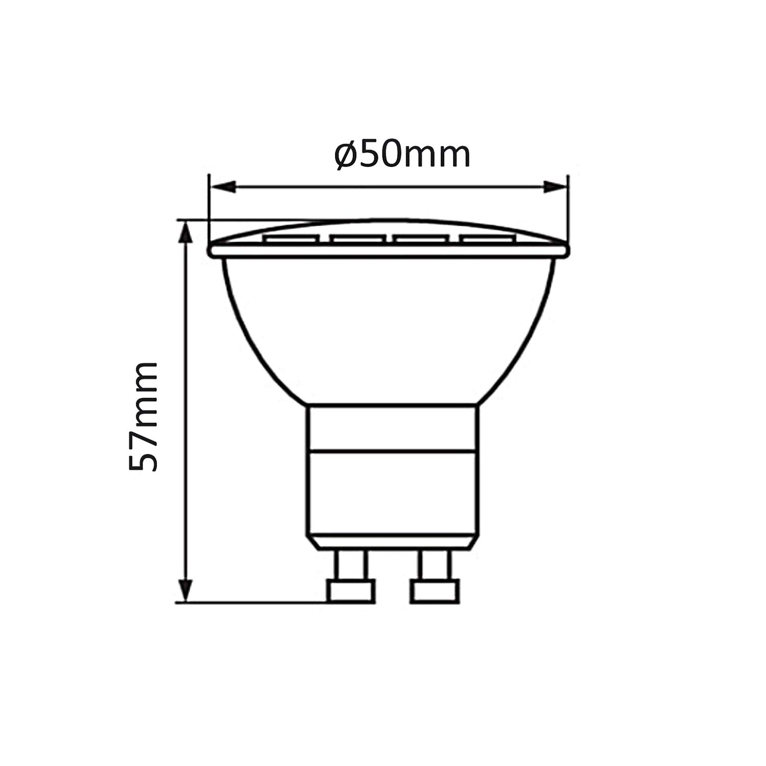 Maclean MCE369 Aplique de Pared GU10 con Interruptor Máx. 40W | Punto Giratorio | Diseño Moderno para Salón, Dormitorio y Pasillo | 55x100 mm (Blanco, 2 unidades con luz blanca cálida de 7W)