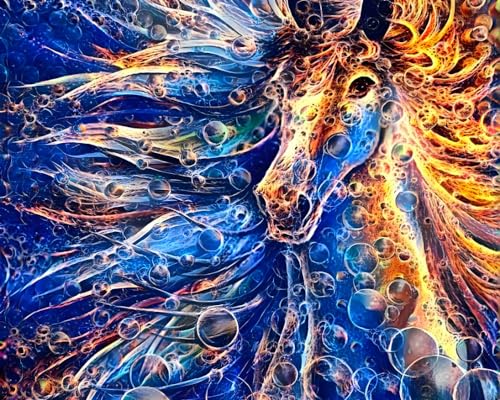 Cheval animal impression photo pour relooker un mur vide 58 x 90 cm